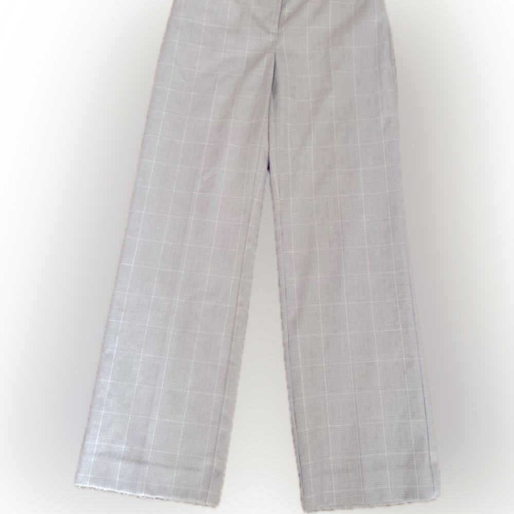Alfani - Woman’s cream/tan/brown checkered low rise trousers, Size: 2P